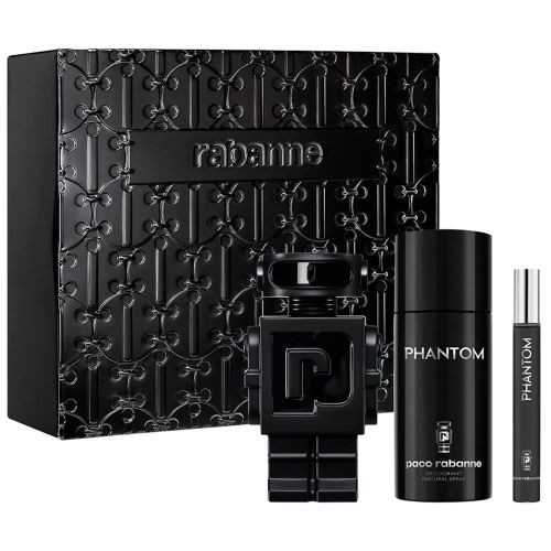 Paco Rabanne Phantom EDP 100Ml + EDP 10Ml + Deodorant 150Ml Gift Set For Men