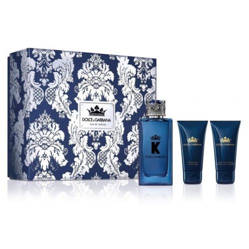 DOLCE & GABBANA K by Dolce & Gabbana 100 ml EDP + aftershave balm 75 ml + shower gel 50 ml Men's set